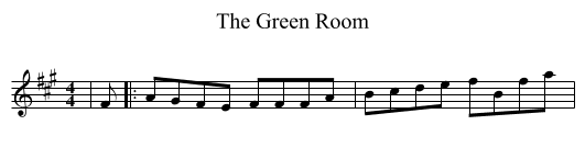 The Green Room - staff notation