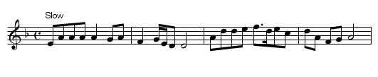 The Green Wood - staff notation