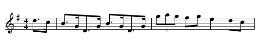 The Greencastle (hornpipe) - staff notation