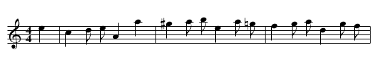 The Greeting - staff notation