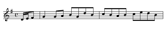 The Greyhound - staff notation