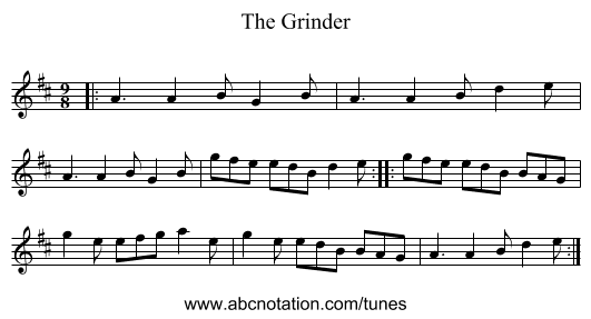 The Grinder - staff notation