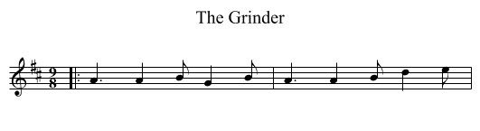 The Grinder - staff notation