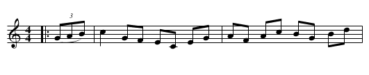 The Grinder's Hornpipe - staff notation