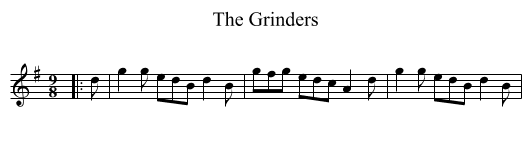 The Grinders - staff notation