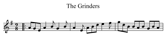 The Grinders - staff notation