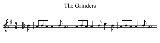 The Grinders - staff notation