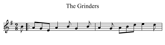 The Grinders - staff notation