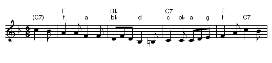 The Grindstone - staff notation