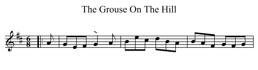 The Grouse On The Hill - staff notation