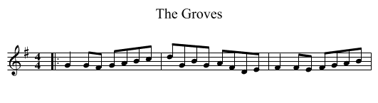 The Groves - staff notation