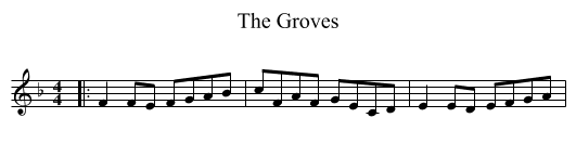 The Groves - staff notation