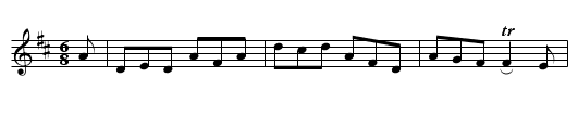 The Grumbling Rustic  (jig)   0809 - staff notation