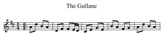 The Gullane - staff notation