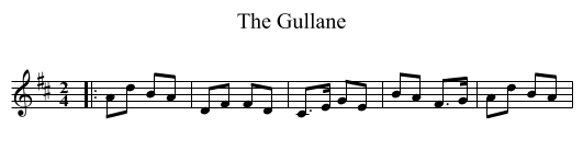 The Gullane - staff notation