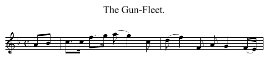 The Gun-Fleet. - staff notation