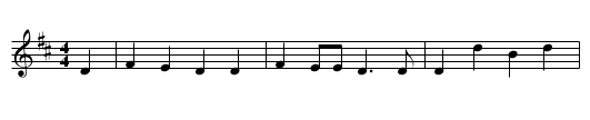 The Gypsy Laddie - staff notation
