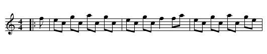 The Haggis - staff notation
