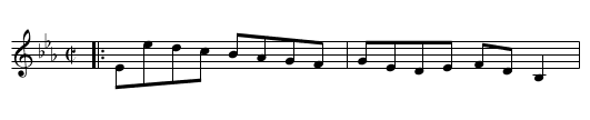 the Hamburgh Dance - staff notation