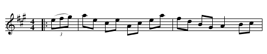 The Hand Organ Hornpipe - staff notation