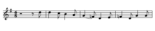THe Handsome Cabin Boy - staff notation