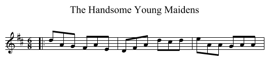 The Handsome Young Maidens - staff notation