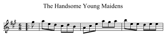 The Handsome Young Maidens - staff notation
