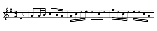 The Handy Man  (hornpipe)     1659 - staff notation