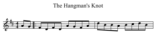 The Hangman's Knot - staff notation