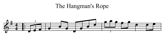 The Hangman's Rope - staff notation