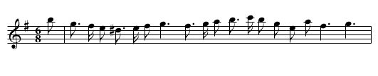 The Happy Marriage - staff notation