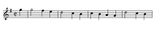 the Happy Miller - staff notation