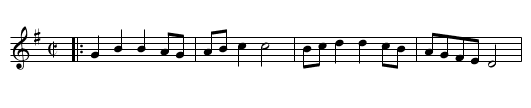 the Happy Pair - staff notation