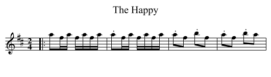 The Happy - staff notation