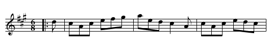 The Hare Among the Corn - staff notation