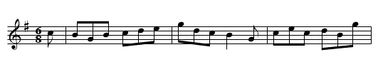 The Hare in Corn. - staff notation
