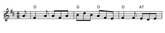 the Hare in the Corn - staff notation