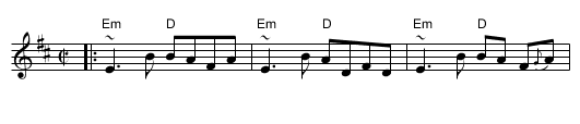 the Hare in the Heather - staff notation