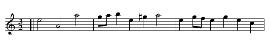 the Hare's Maggot - staff notation