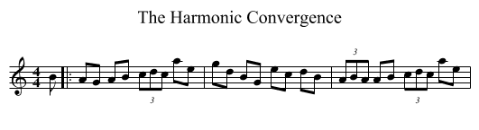 The Harmonic Convergence - staff notation