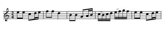 The Harriot - staff notation