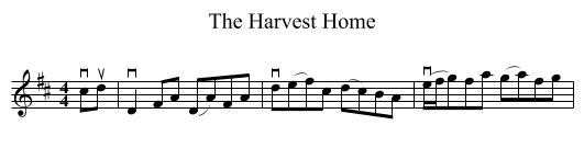 The Harvest Home - staff notation