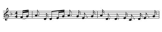 The Haughs o' Cromdale - staff notation
