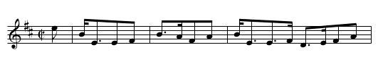 the HAUGHS OF CROMDALE - staff notation