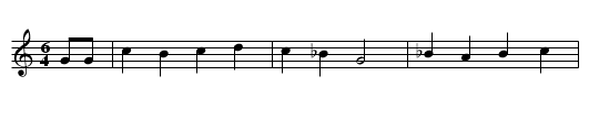 The Hawk and the Crow - staff notation
