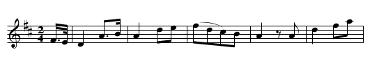 The Hawthorn that blooms in the Vale. - staff notation