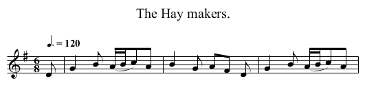 The Hay makers. - staff notation