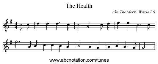The Health - staff notation