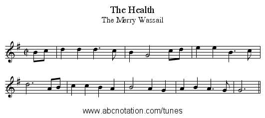The Health - staff notation
