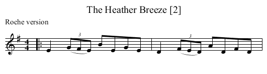 The Heather Breeze [2] - staff notation